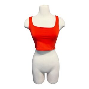 Vibrant Red Crop Top EXPRESS